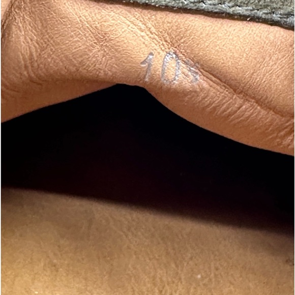 Ralph Lauren Purple label suede & Snakeskin Sneakers Made Italy 10.5-narrow - Picture 12 of 14